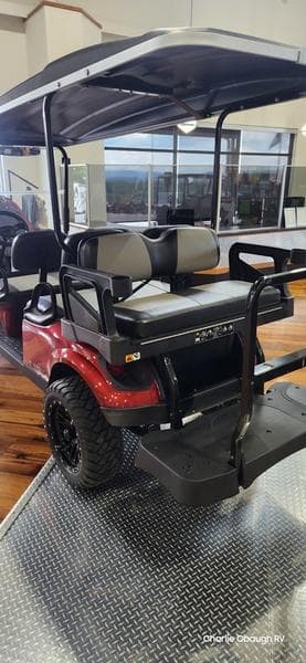New 2025 E-Z-GO Express 6 ELiTE Lithium Lifted Inferno Red - photo - 7