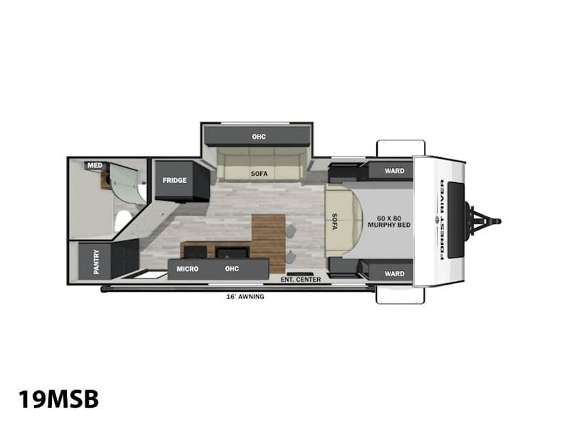 2025 Forest River IBEX Travel Trailers 19MSB Photo in Staunton VA 24401