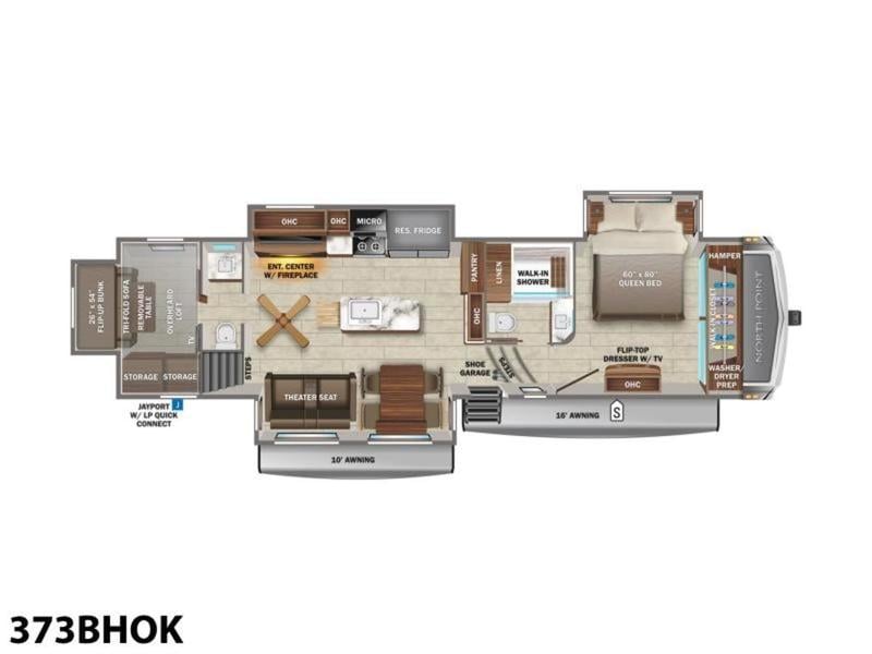 New 2023 Jayco North Point 373BHOK - photo - 33