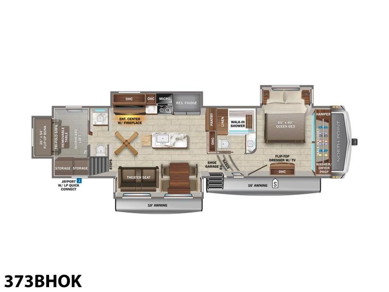 New 2023 Jayco North Point 373BHOK - photo - 32