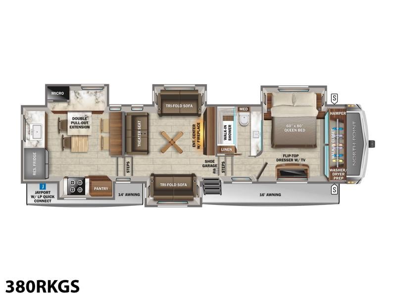New 2023 Jayco "SALE PENDING" North Point 380RKGS - photo - 34
