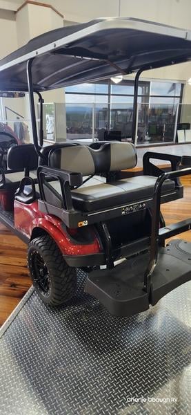 New 2025 E-Z-GO Express 6 ELiTE Lithium Lifted Inferno Red - photo - 7