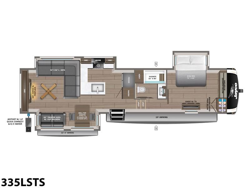 2026 Jayco Eagle Fifth Wheels 335LSTS Photo in Staunton VA 24401