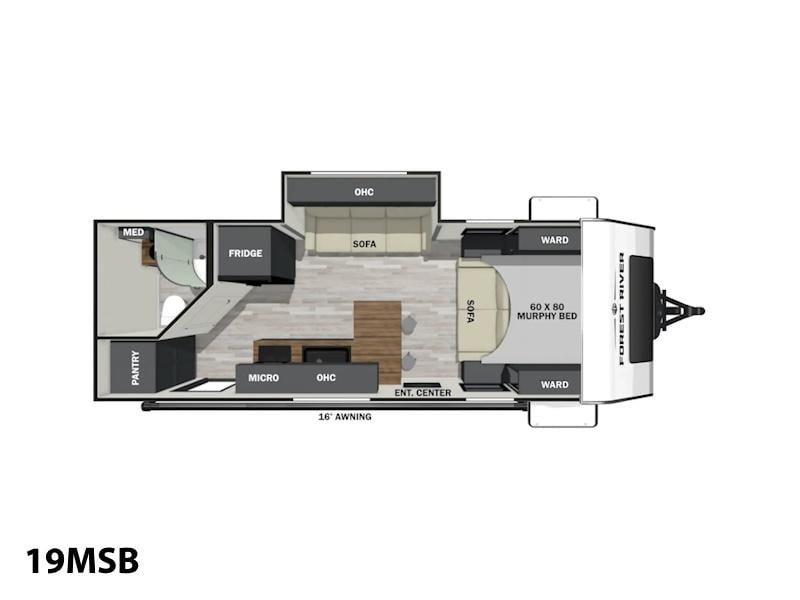 2025 Forest River IBEX Travel Trailers 19MSB Photo in Staunton VA 24401