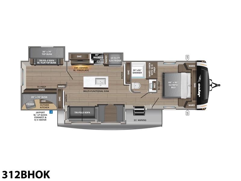 2026 Jayco Eagle HT Travel Trailers 312BHOK Photo in Staunton VA 24401