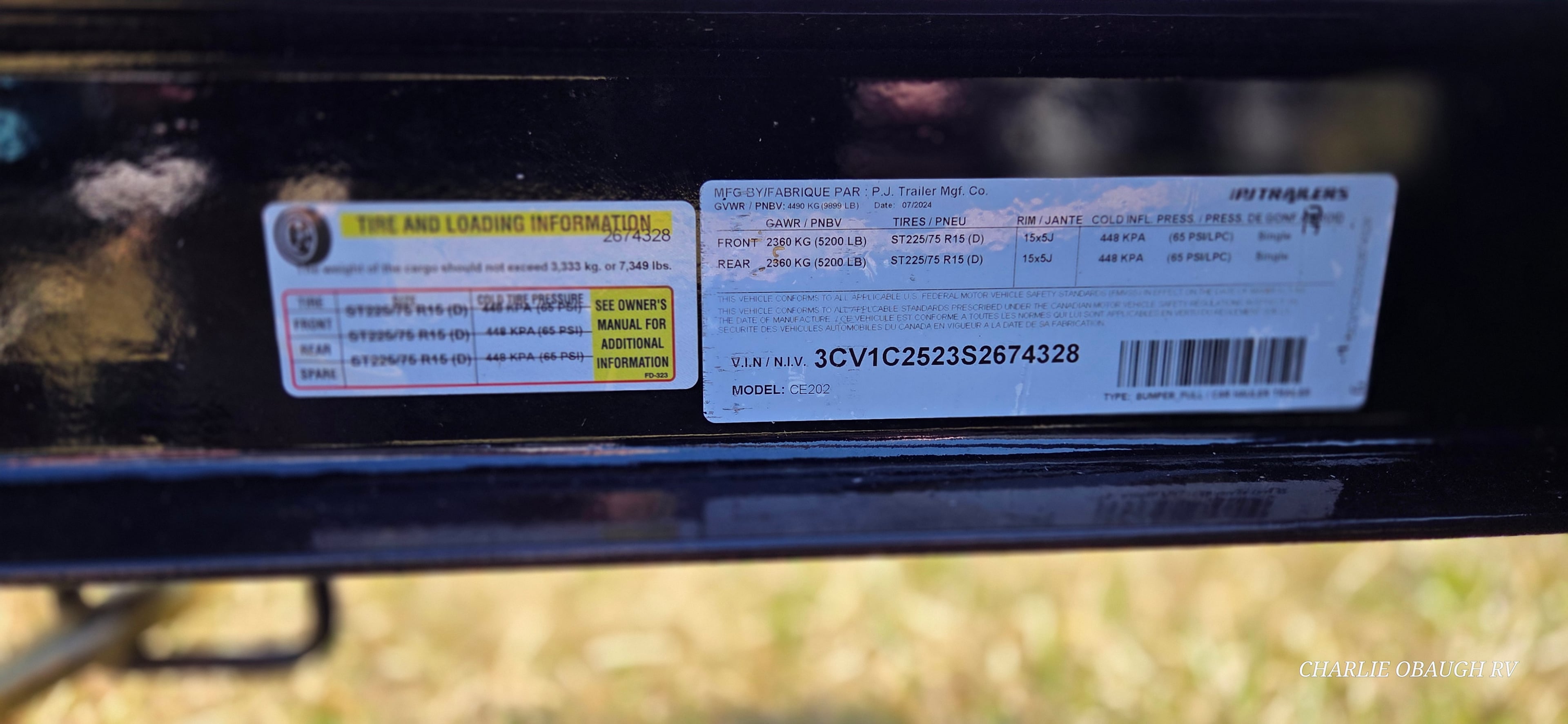 New 2025 PJ Trailers 5" Channel Equipment (CE) 20' - photo - 11